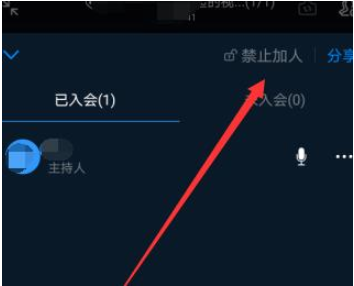 1583915541718184.png 钉钉视频会议开始后不想让人加入怎么办