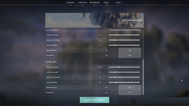 瓦罗兰特valorant怎么调准星
