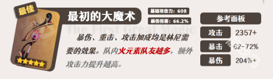 原神林尼值得培养吗