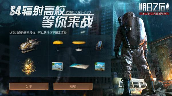 明日之后s4辐射高校奖励是什么
