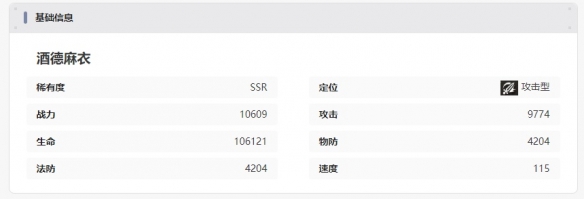 《龙族:卡塞尔之门》酒德麻衣技能介绍