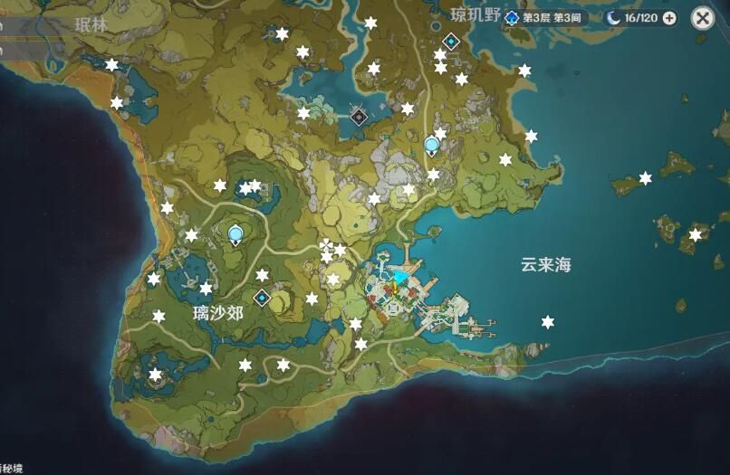 原神岩神瞳分布位置怎么找