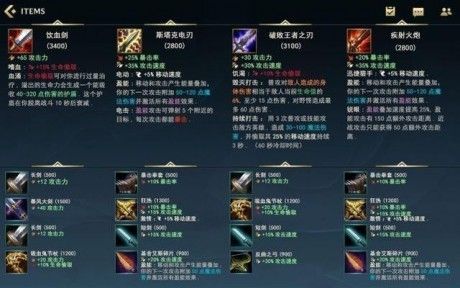 英雄联盟手游翻译装备有什么