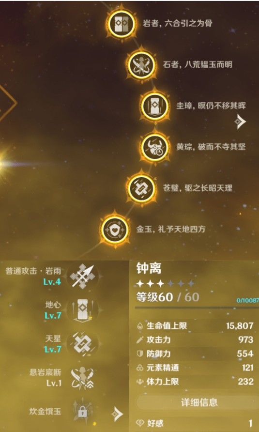 原神钟离圣遗物怎么选择搭配