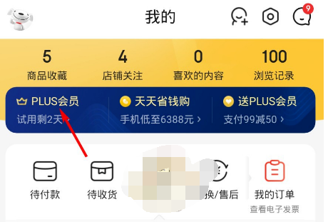1609913228821532.png 京东我的PLUS综合评分怎么查看