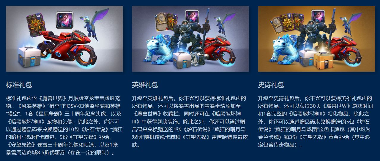 2021暴雪嘉年华礼包都有哪些