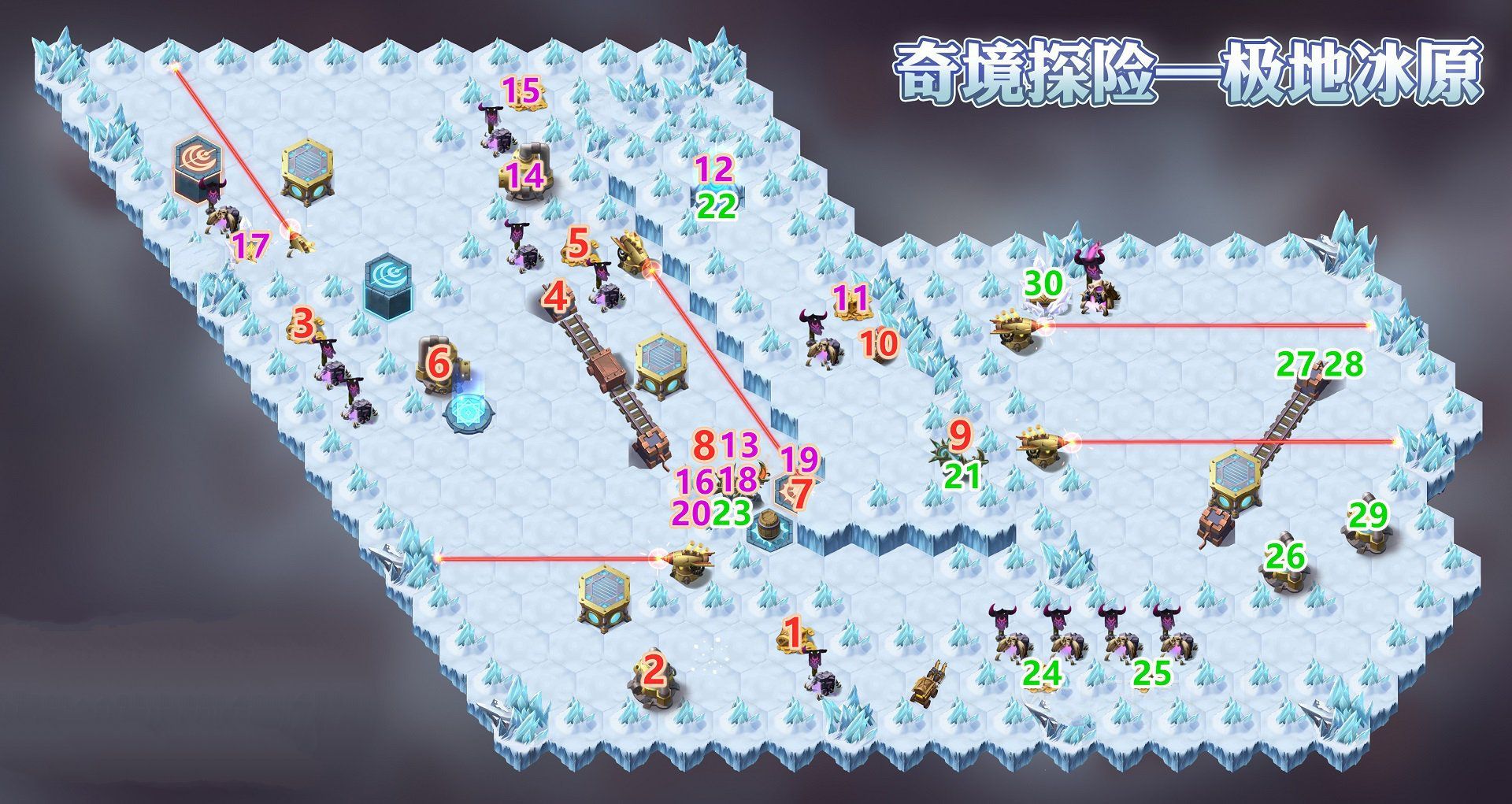 剑与远征极地冰原怎么走