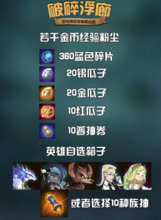 剑与远征破碎浮廊奖励怎么拿