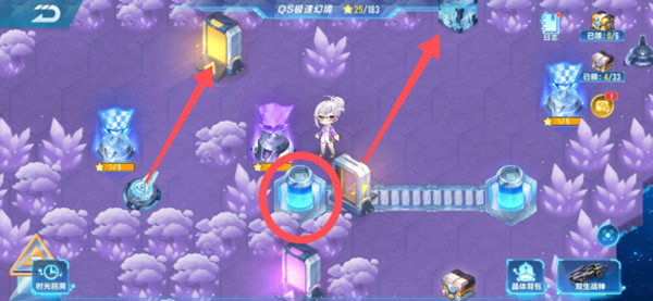 QQ飞车手游S21极速幻境第一章怎么走