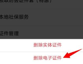 支付宝添加的电子证件怎么删除