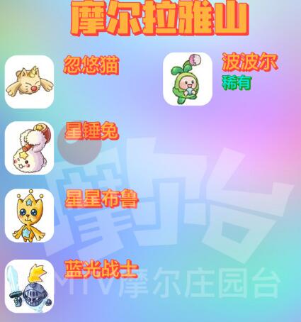 摩尔庄园精灵分布位置大全：精灵捕捉及位置分布图[多图]图片4
