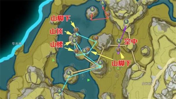 原神盤岩之路全收集攻略：盤岩之路任务和100%收集图文详解[多图]图片3