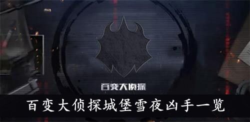百变大侦探城堡雪夜凶手是谁？城堡雪夜剧本杀真相答案解析[多图]图片1