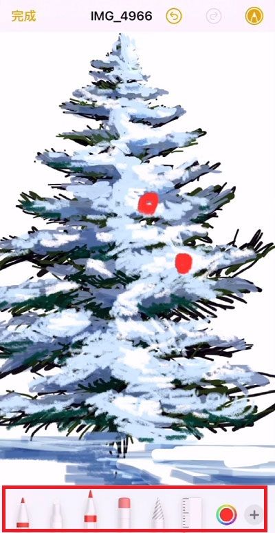 苹果手机怎么画圣诞树？iPhone画圣诞树教程[多图]图片3
