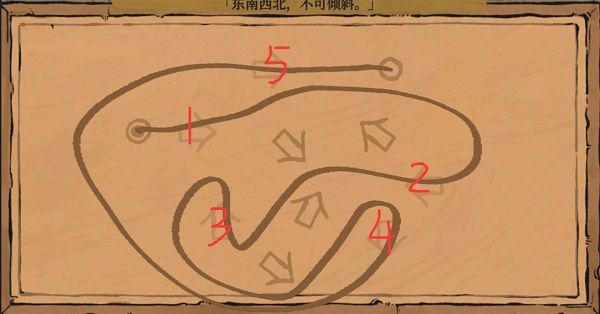 江南百景图东南西北不可倾斜攻略：东南西北不可倾斜路线图走法[多图]图片1