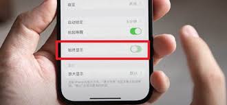 苹果iPhone15屏幕常亮怎么办