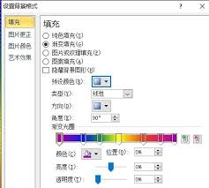 ppt如何设置页面背景的彩虹效果