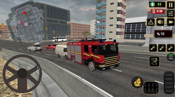 消防模拟卡车城市（射击驾驶）